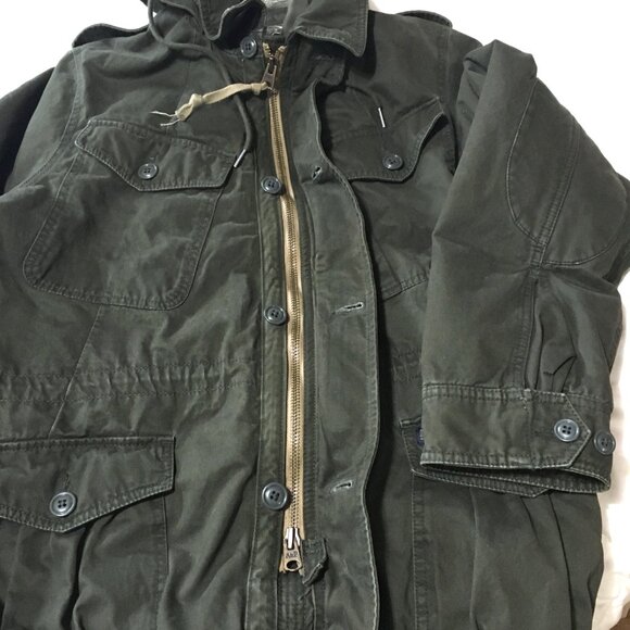 Abercrombie & Fitch Women’s Green Hooded Military Style Utility Jacket-XL - Picture 5 of 12
